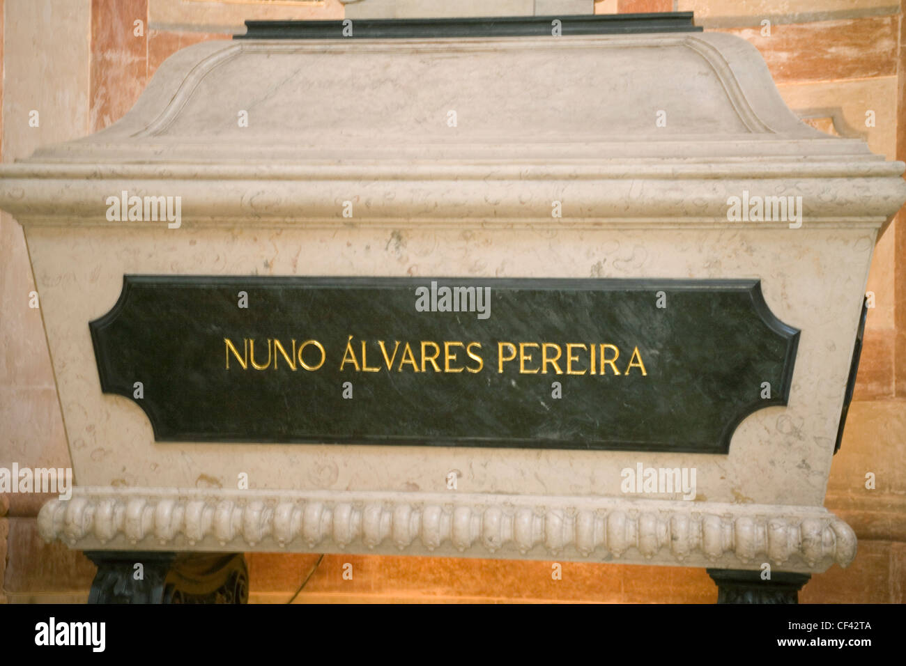 Portugal Lisbon, Santa Engracia church, National Pantheon, cenotaph of Nuno Alvares Pereira Stock Photo