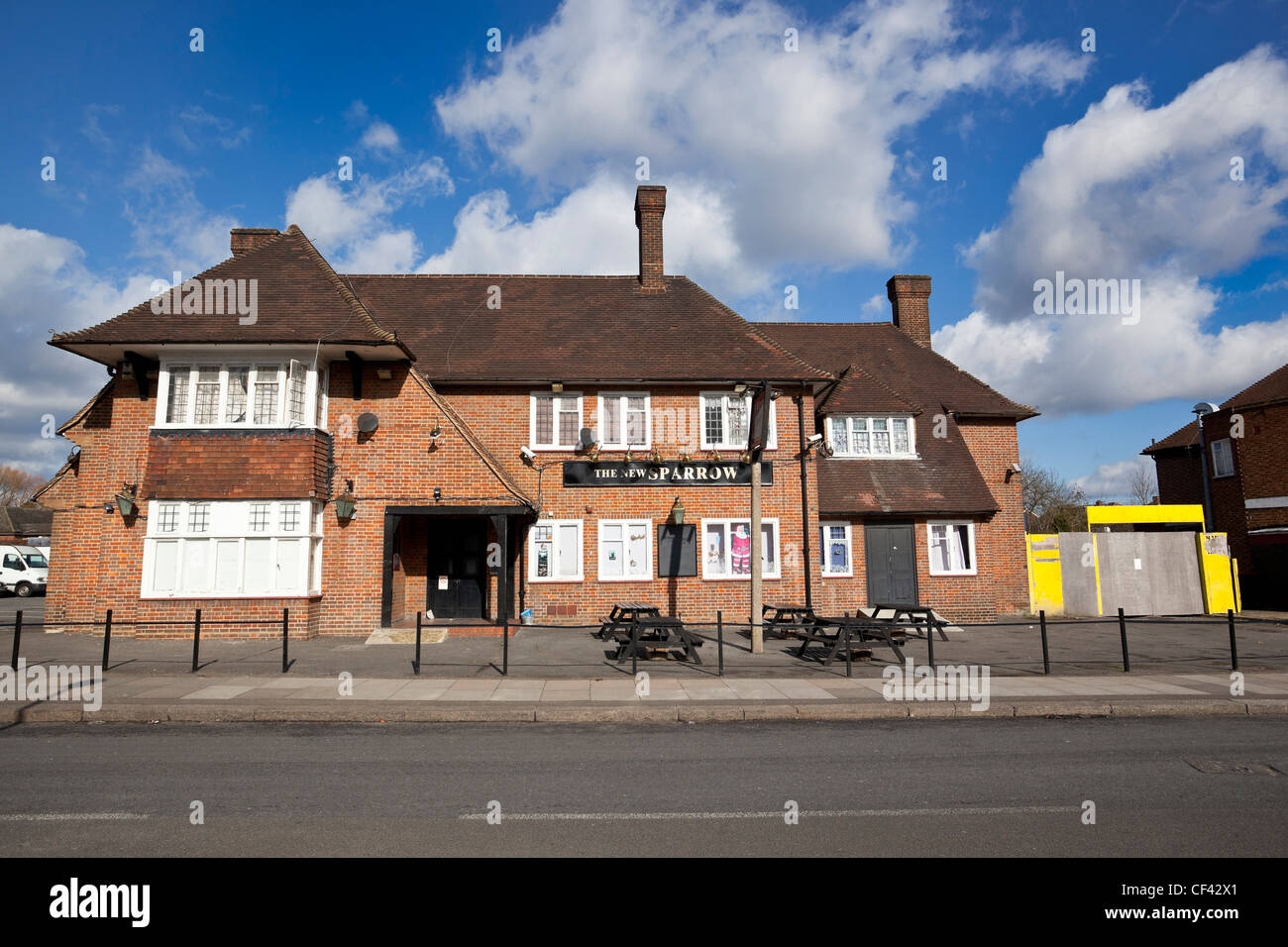 Exterior of an English pub, Edgware, Middlesex, England, UK Stock Photo