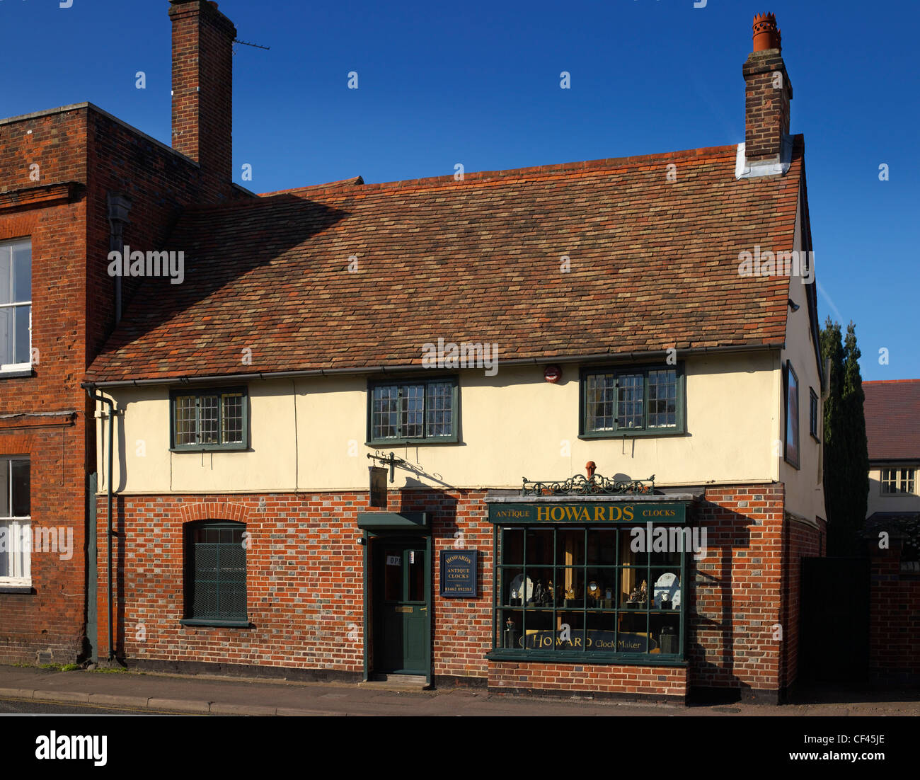 Clockmaker in Buntingford High Street. Buntingford's heyday was in the