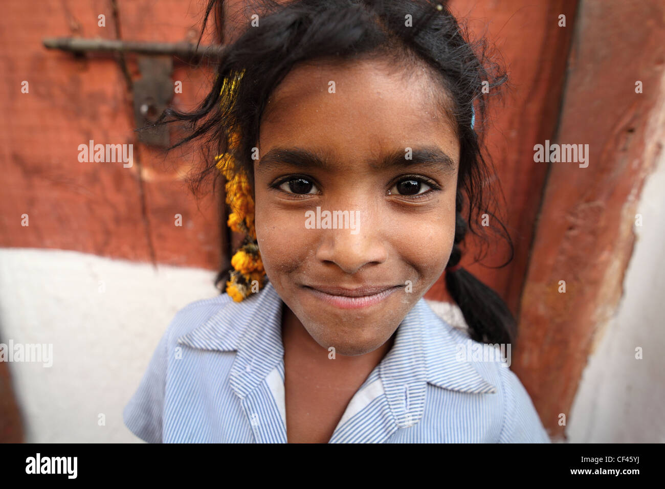Indian girl Andhra Pradesh South India Stock Photo - Alamy