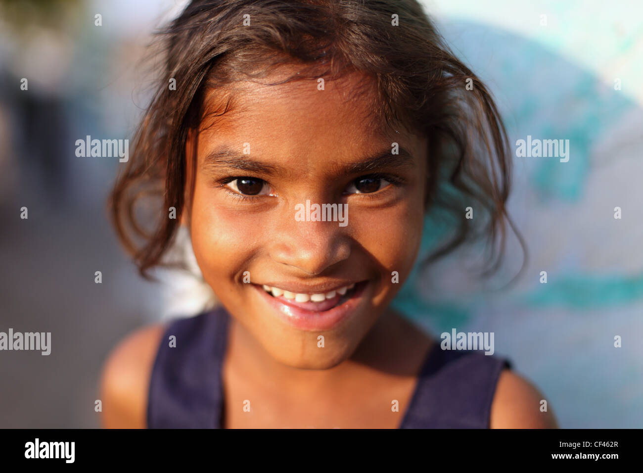 Indian woman smiling South India Stock Photo - Alamy