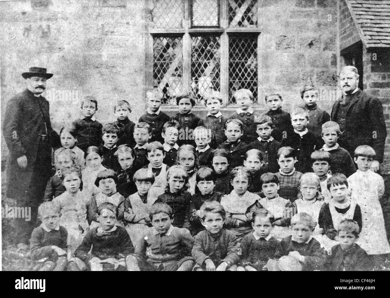 Class group, St Bartholomew's School, Penn, Wolverhampton, c 1900 Stock