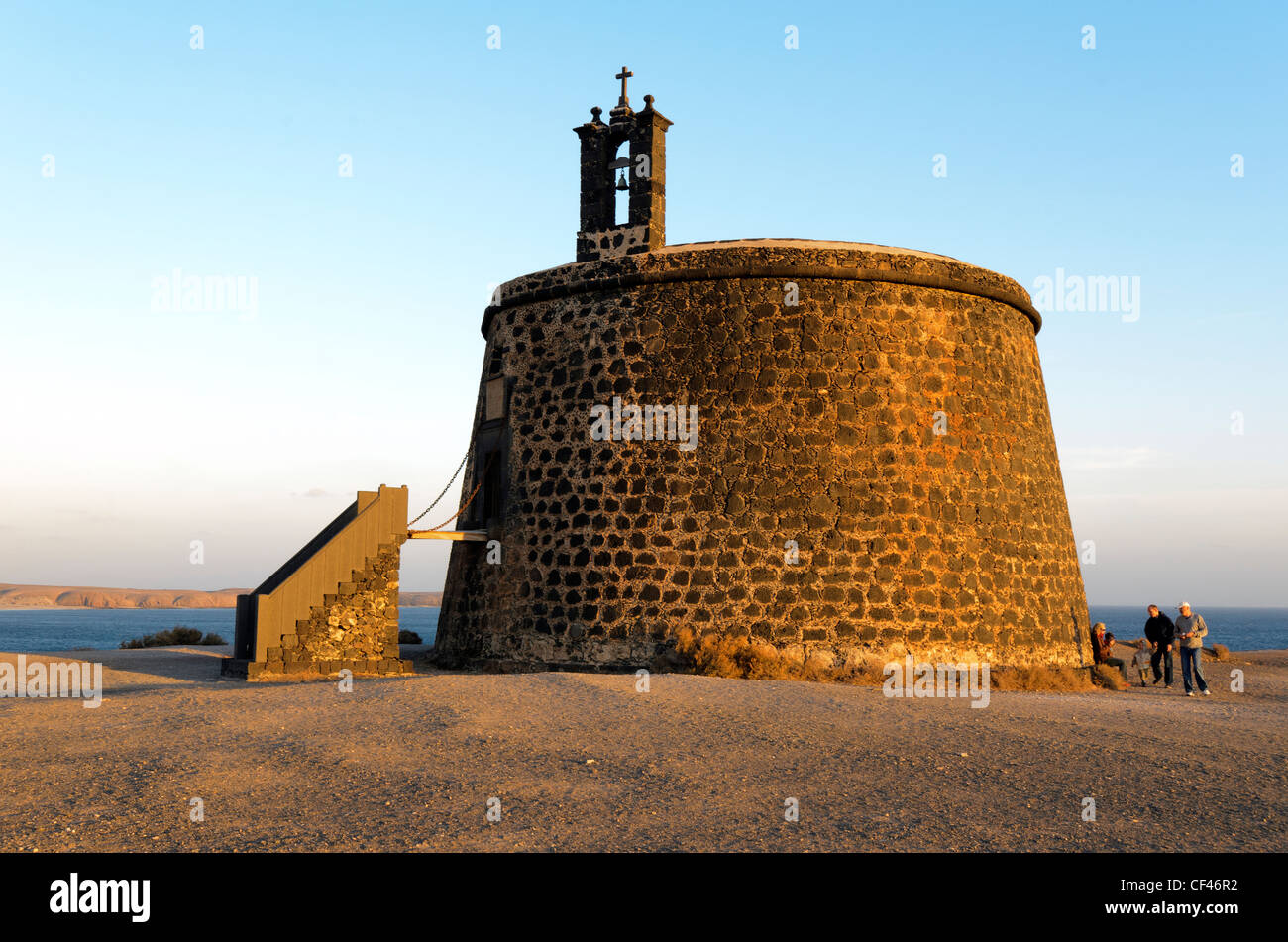 Castillo de Las Coloradas at Punta del Aguila, Lanzarote, Canary Islands - Spain Stock Photo