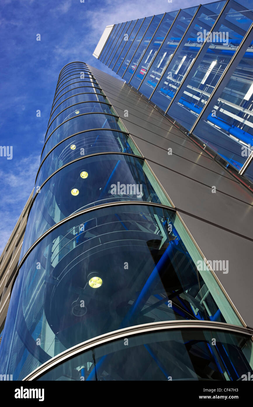 Modern architecture in the City of London near to Tower Bridge. Stock Photo