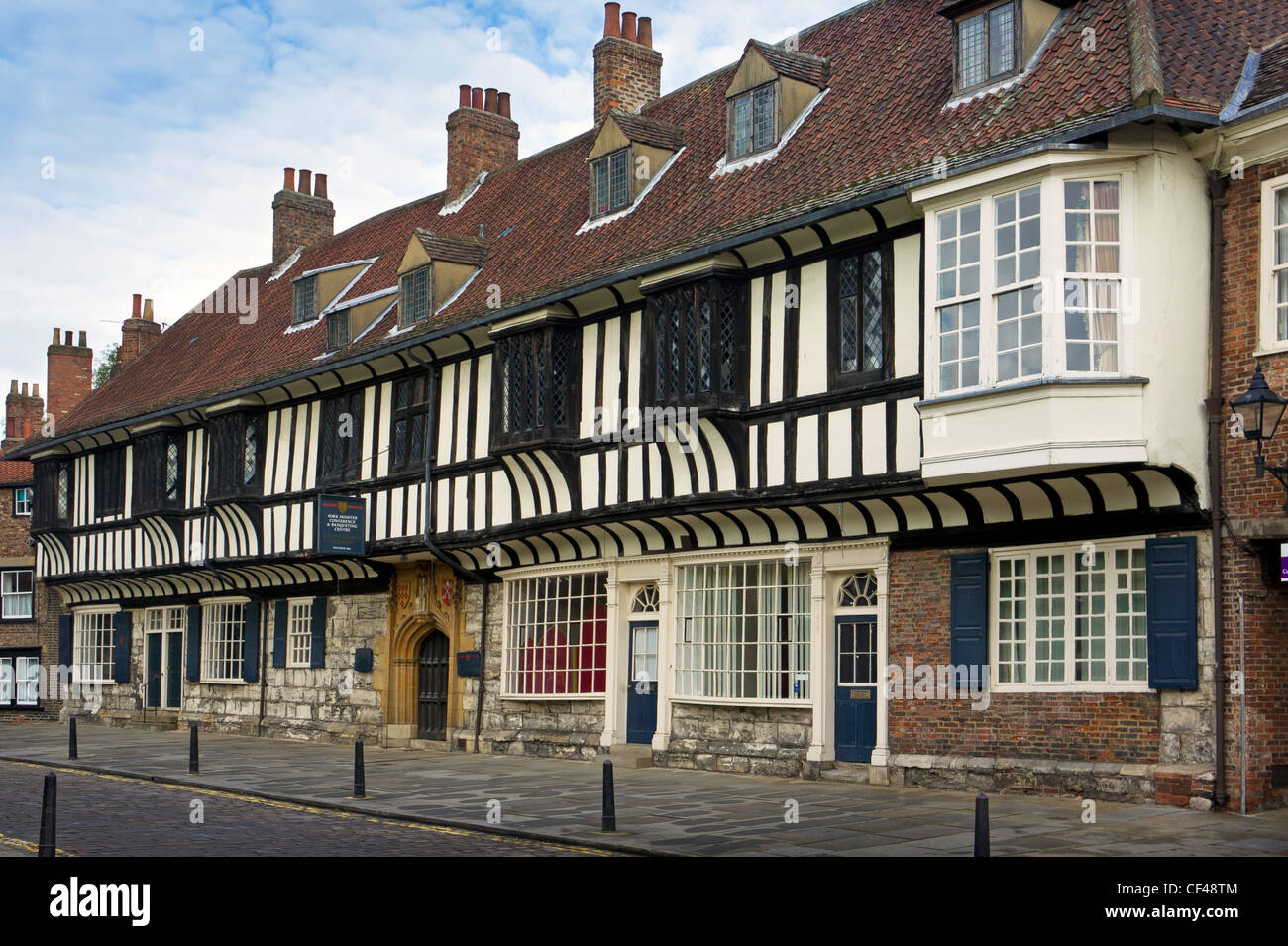 York Minster Conference and Banqueting Centre in St William's College founded in 1461. Stock Photo