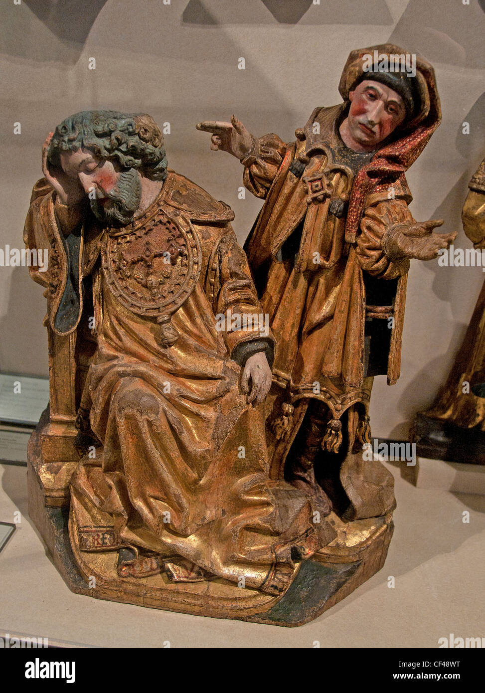 Jesse  and a prophet Antwerp 1515 The Tree of Jesse is a depiction in art of the Ancestors of Christ Stock Photo