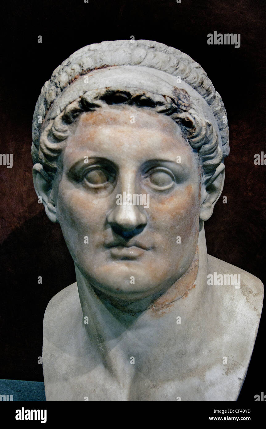 Bust of Ptolemy I Soter a Macedonian Greek general under