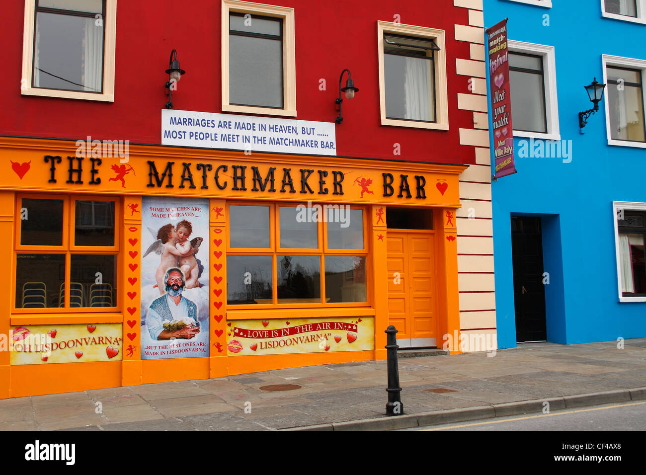 The Famous Matchmaker Bar; Lisdoonvarna County Clare Ireland Stock Photo