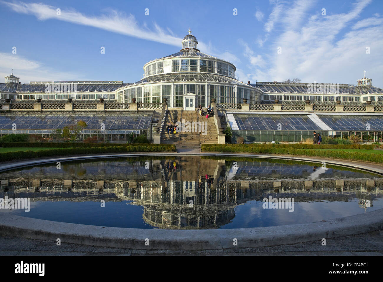 Old greenhouse and pool in Copenhagen, Denmark, Scandinavia, Northern Europe, Baltic, EU Stock