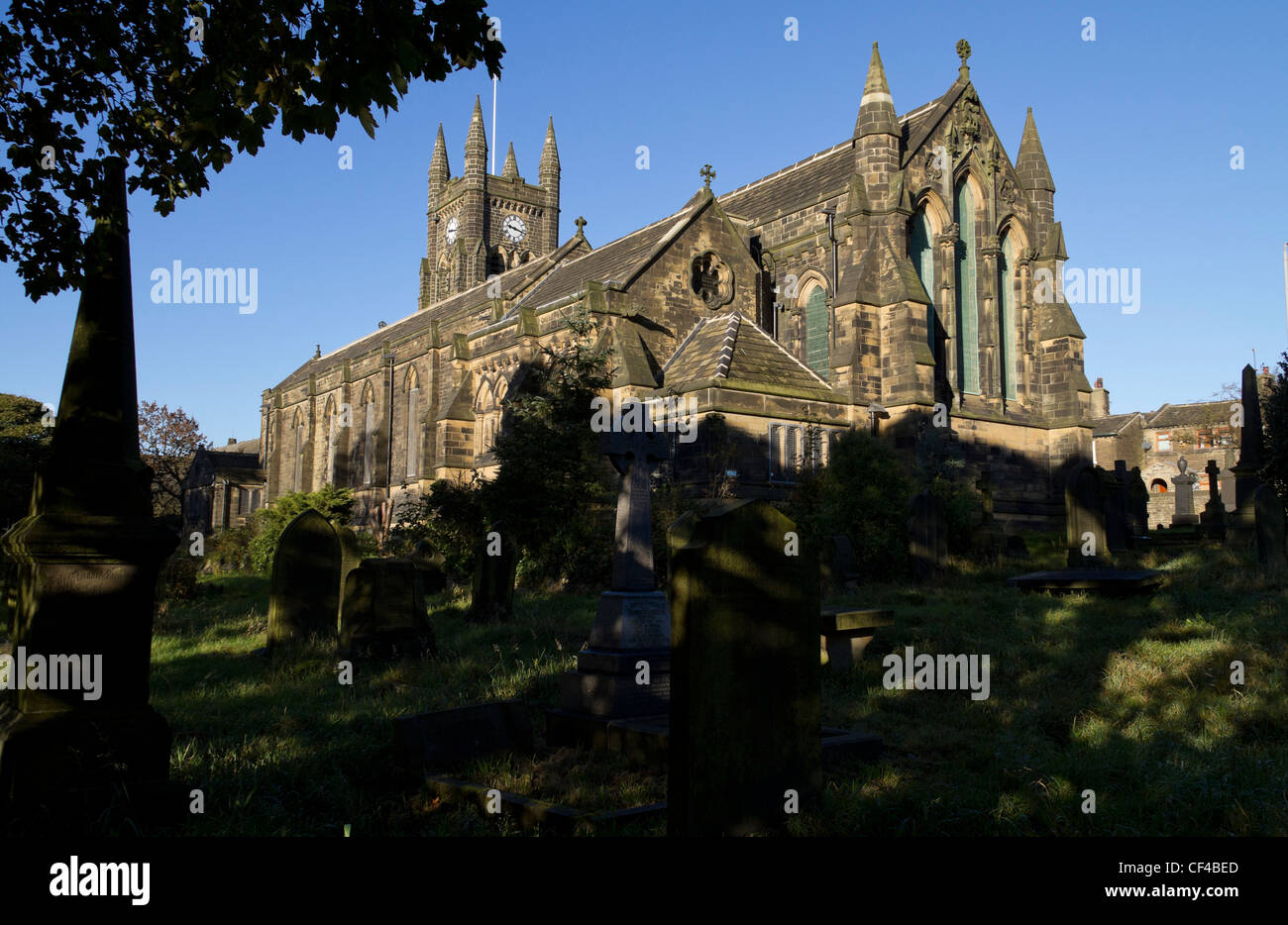 The Church of The Holy Trinty, Queensbury, West Yorkshire. Stock Photo