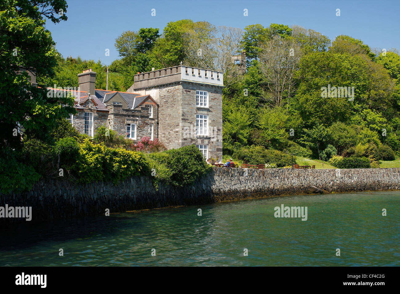 Hotel And Castle; Castletownshend County Cork Ireland Stock Photo