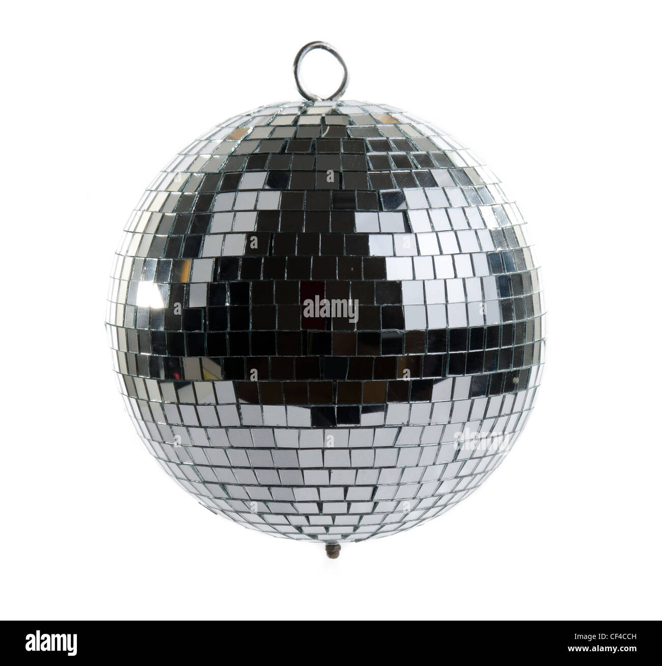 Picture of Disco ball on white background Stock Photo - Alamy