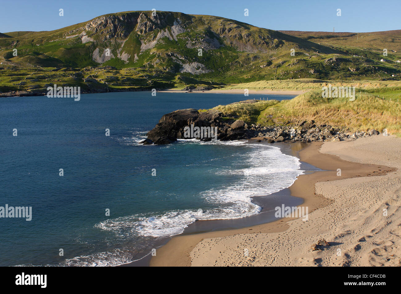 Beach Landscape; Glencolumbkille County Donegal Ireland Stock Photo