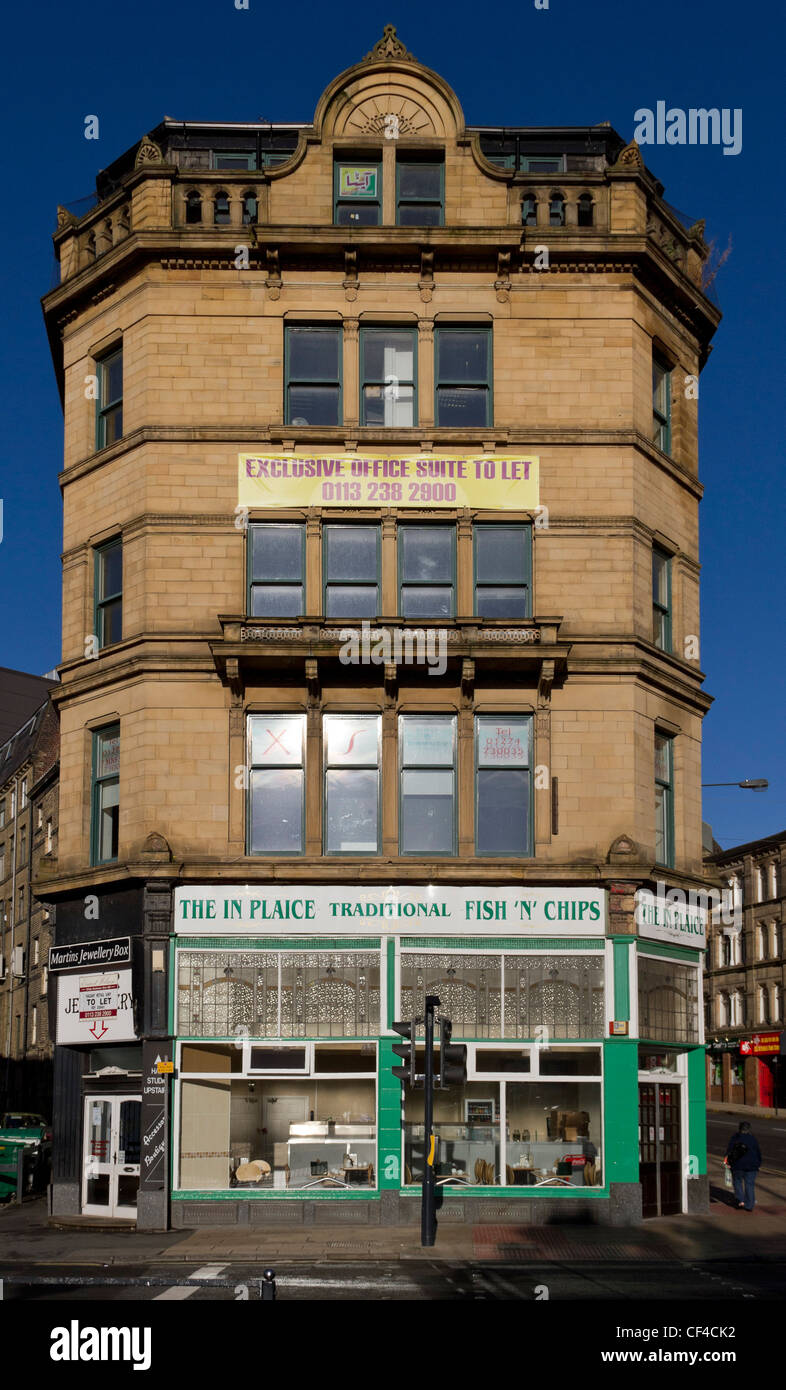The In Plaice, a fish and chip shop, centenary square, Bradford City Centre Stock Photo Alamy