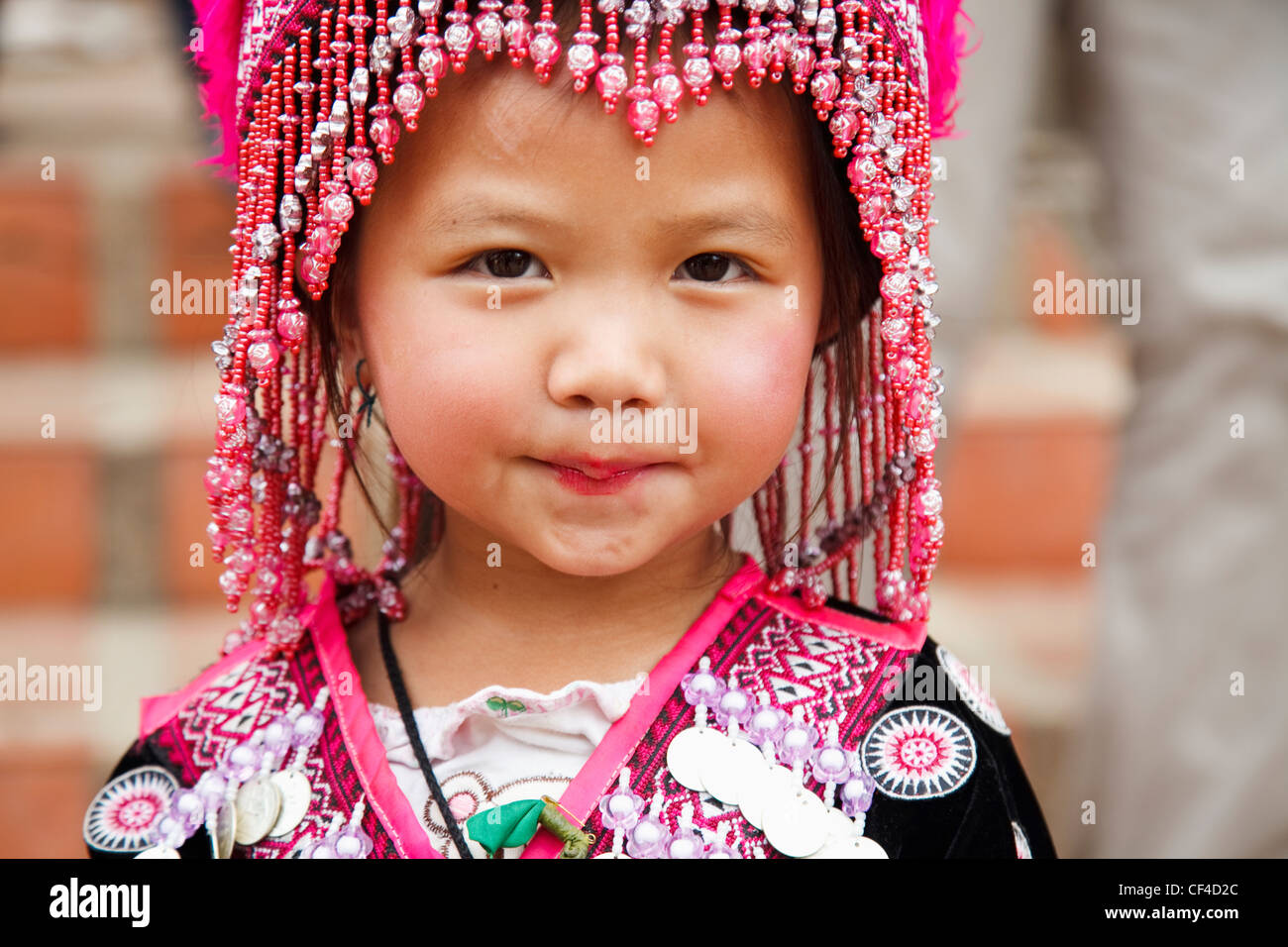 thai child Thai Child In Traditional Dress; Chiang Mai Thailand Stock Photo - Alamy