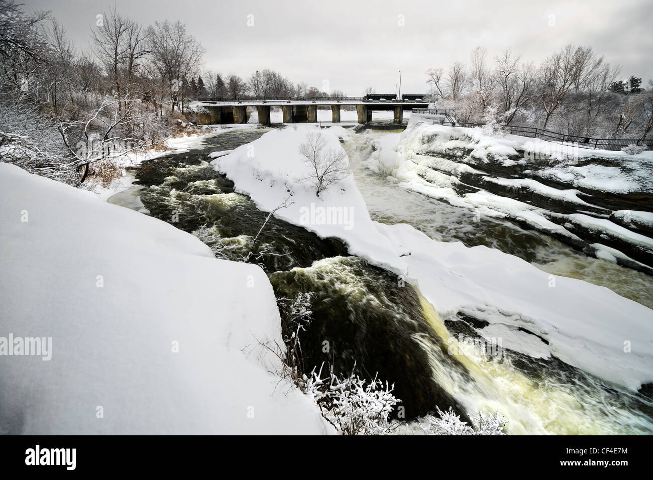 Hog's Back falls located on the Rideau River in Hog's Back park in ...