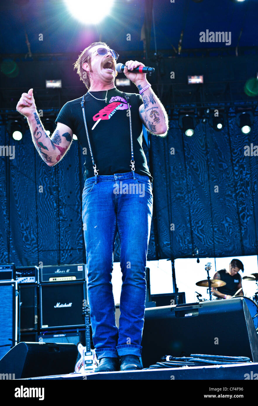 Boots Electric playing at the 2011 Voodoo Festival in New Orleans, LA