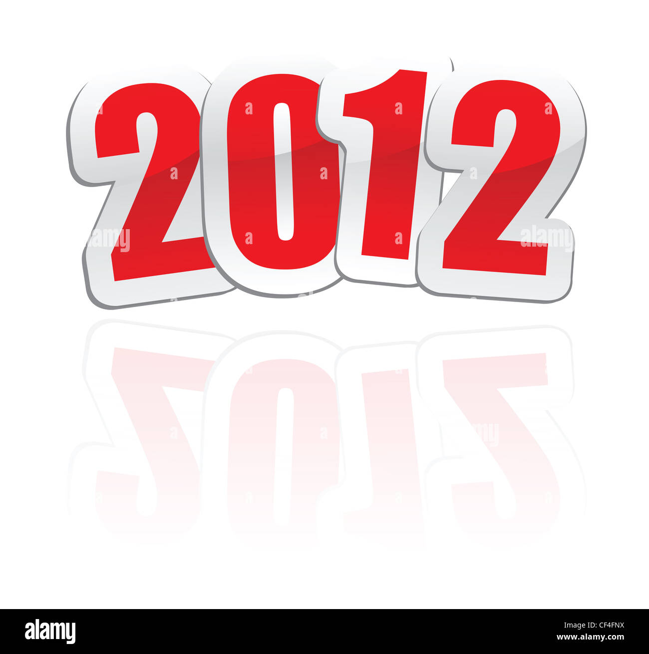 vector illustrations of new year greetings for 2012 Stock Photo - Alamy
