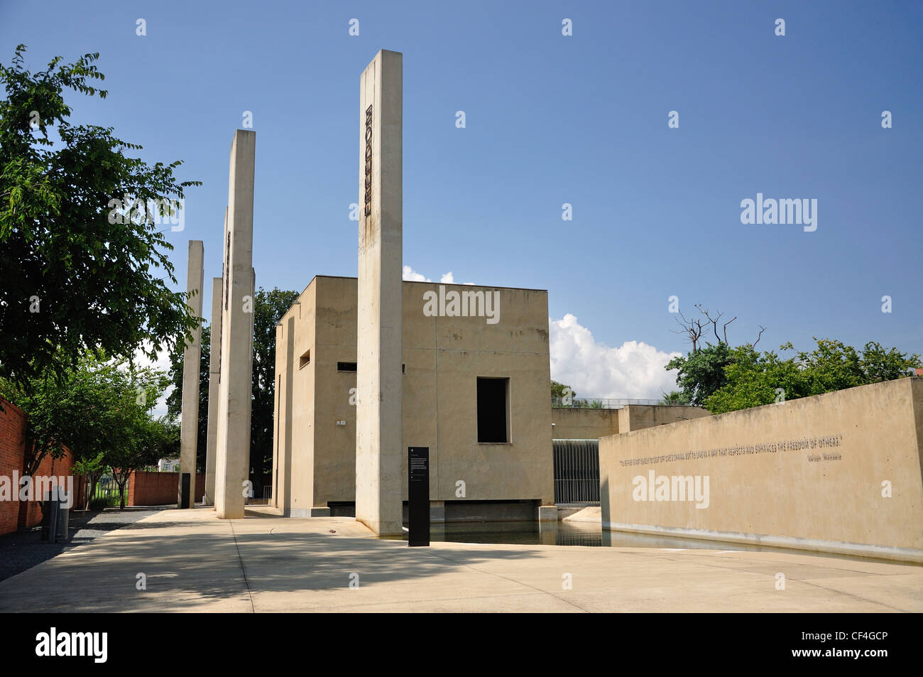 Entrance to The Apartheid Museum, Johannesburg, Gauteng Province, Republic of South Africa Stock Photo