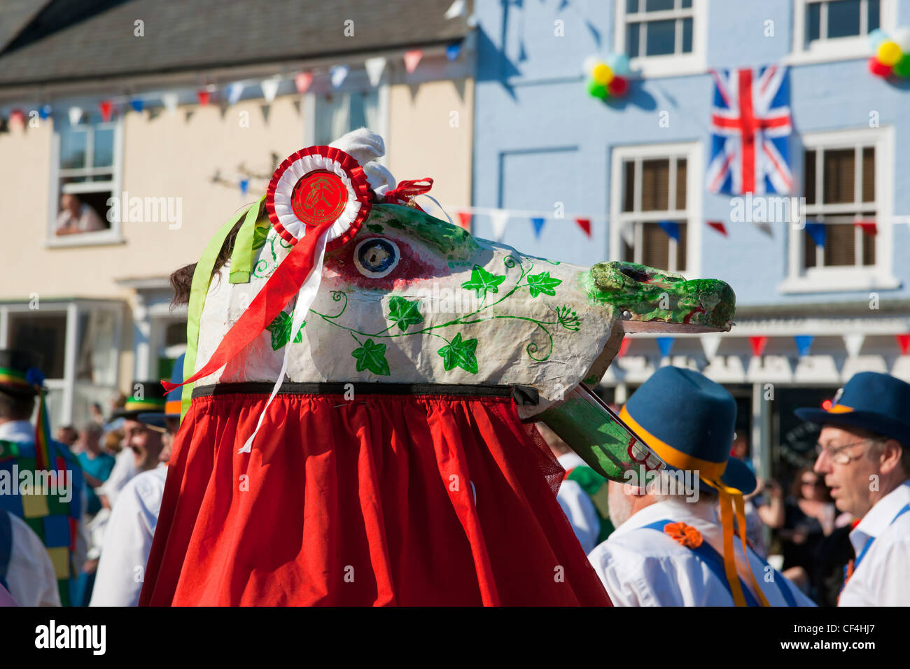 Morris Dancing at the Centenary Morris Dancing Festival in Thaxted. Stock Photo