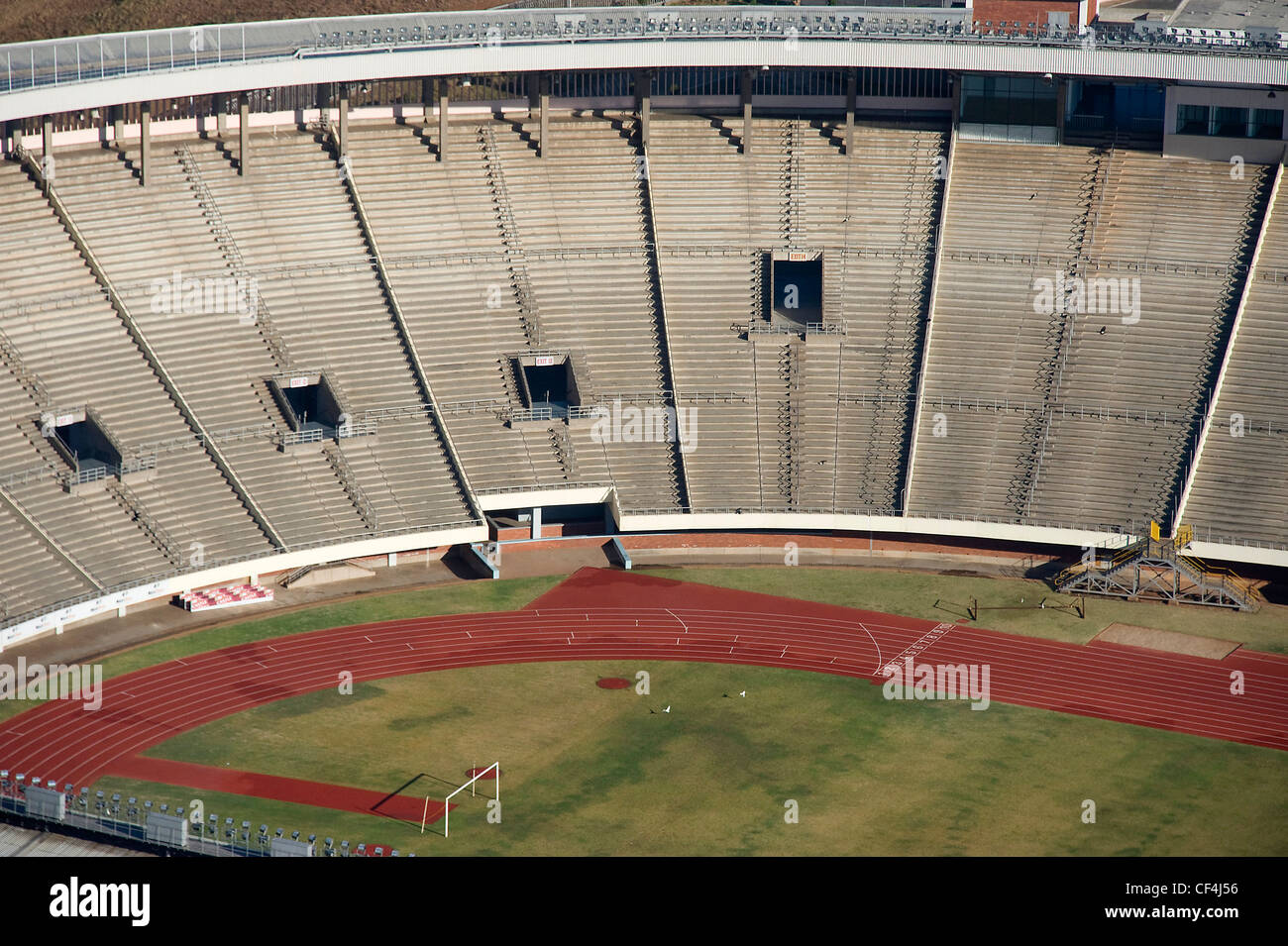 Aerial images of Zimbabwe's National Sport Stadium in Harare Stock
