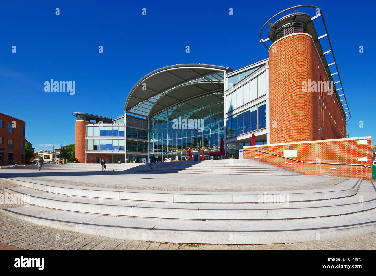 A view toward The Forum in Norwich Stock Photo Alamy