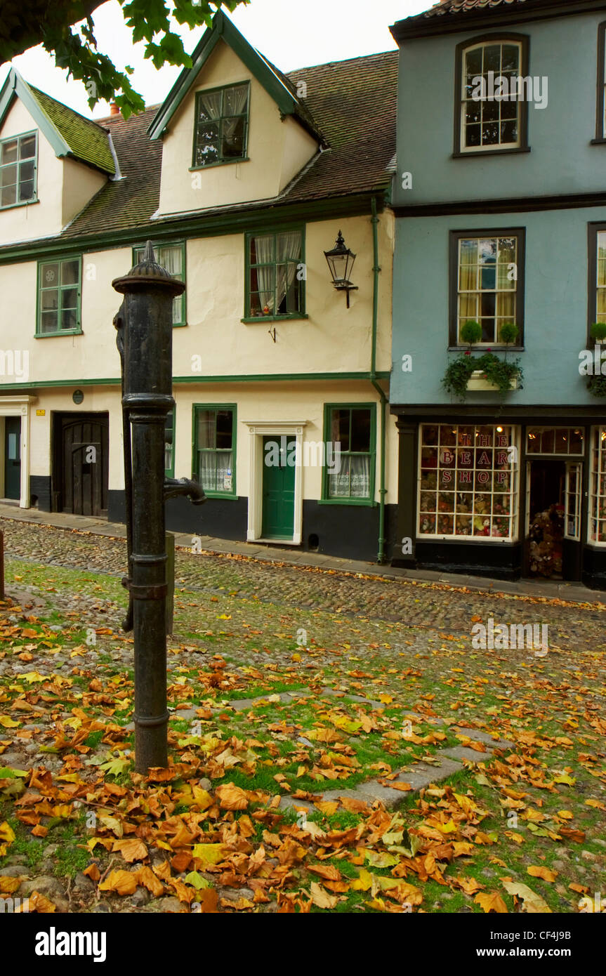 The cobbled streets on Elm Hill in Norwich Stock Photo Alamy