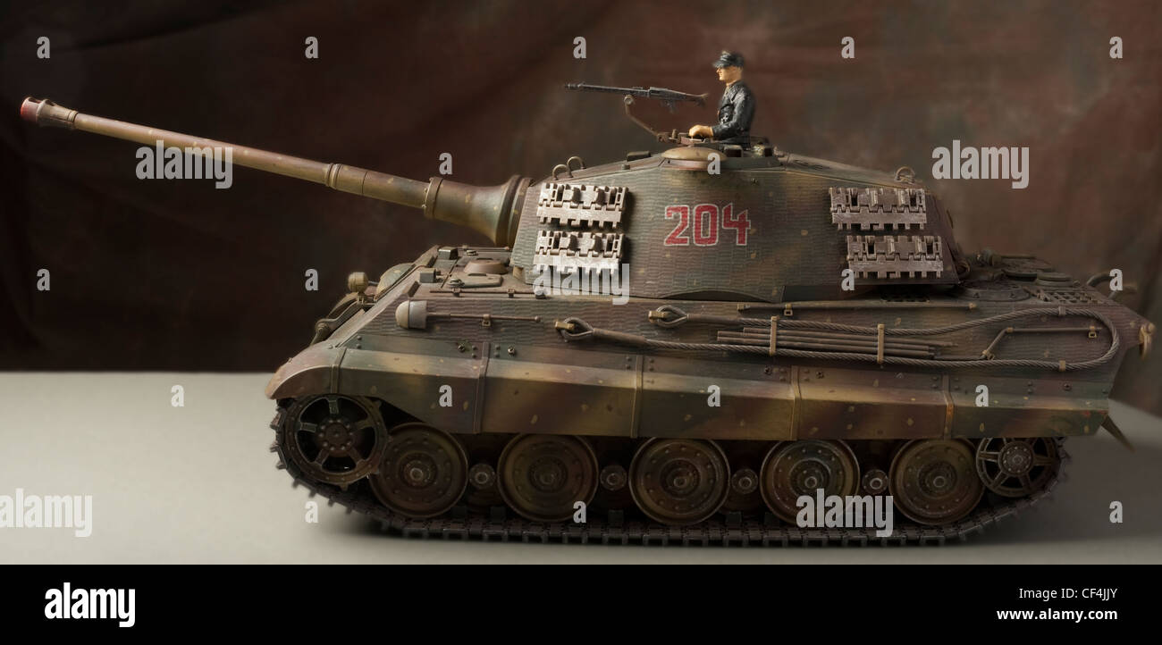 King Tiger tank 204 with Ambush camouflage Stock Photo Alamy