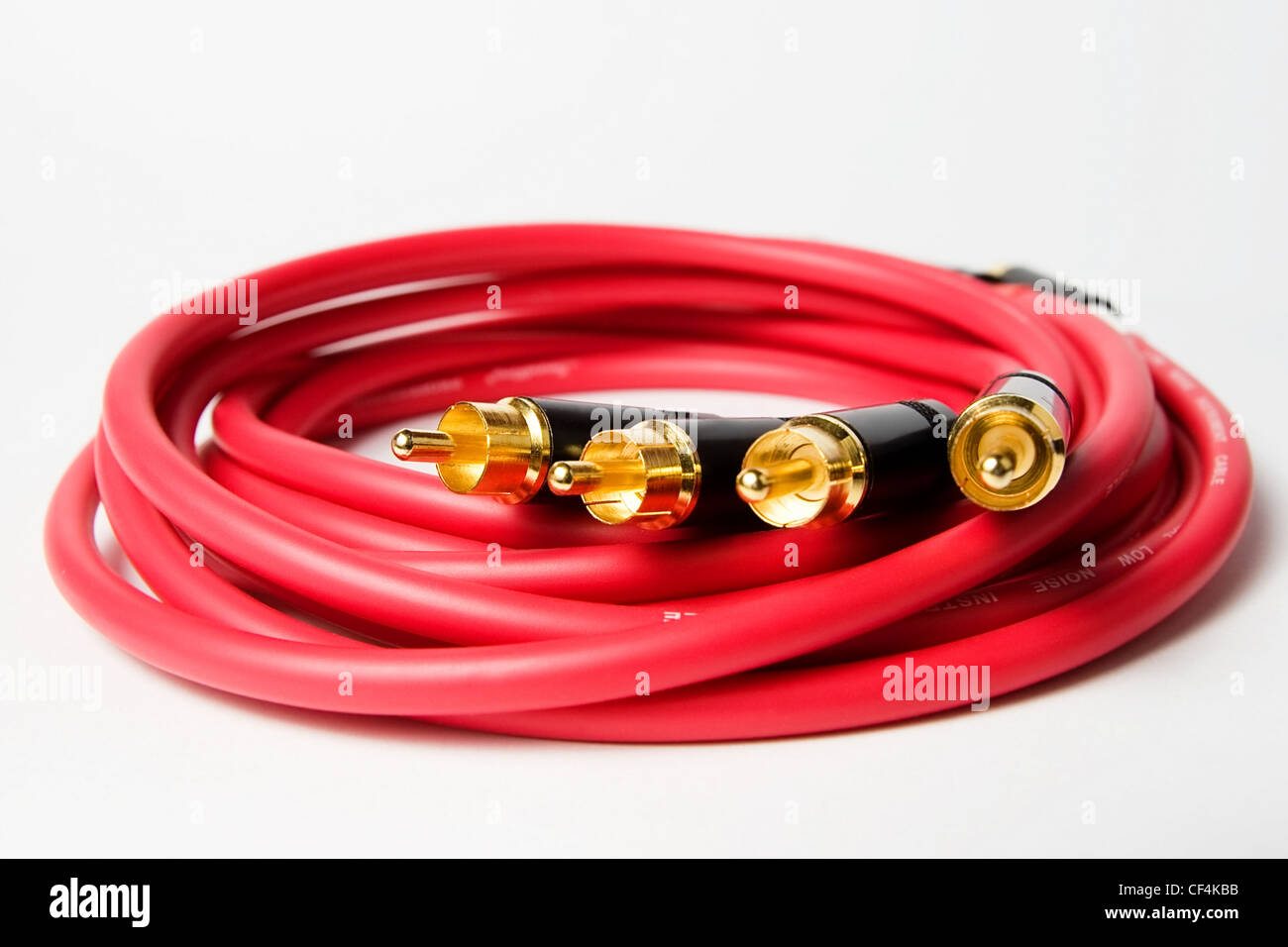 Set of professional studio wires on white background Stock Photo Alamy