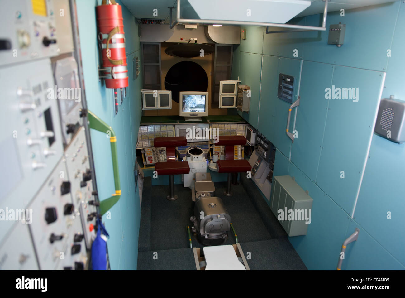 MOSCOW, RUSSIA - NOVEMBER 8: Museum of Soviet space exploration. Interior space station. November 8, 2009 in Moscow, Russia. Stock Photo