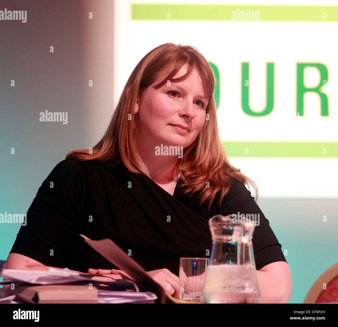 Michelle Stanistreet, Deputy General Secretary of the National Union of Journalists speaks to the meeting (2012 GS) Stock Photo