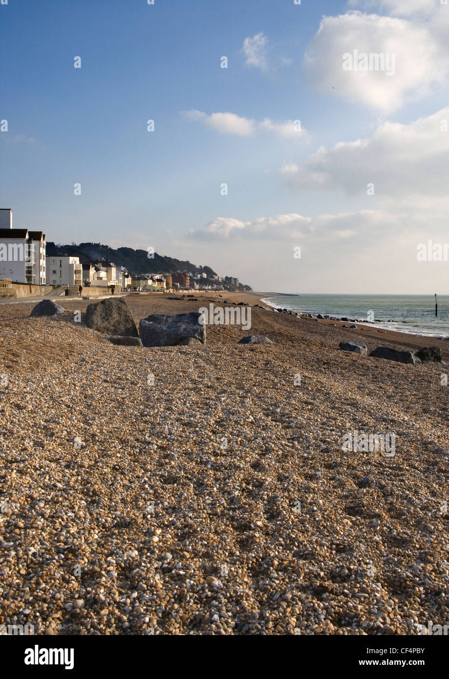 sandgate on the kent coast Stock Photo Alamy