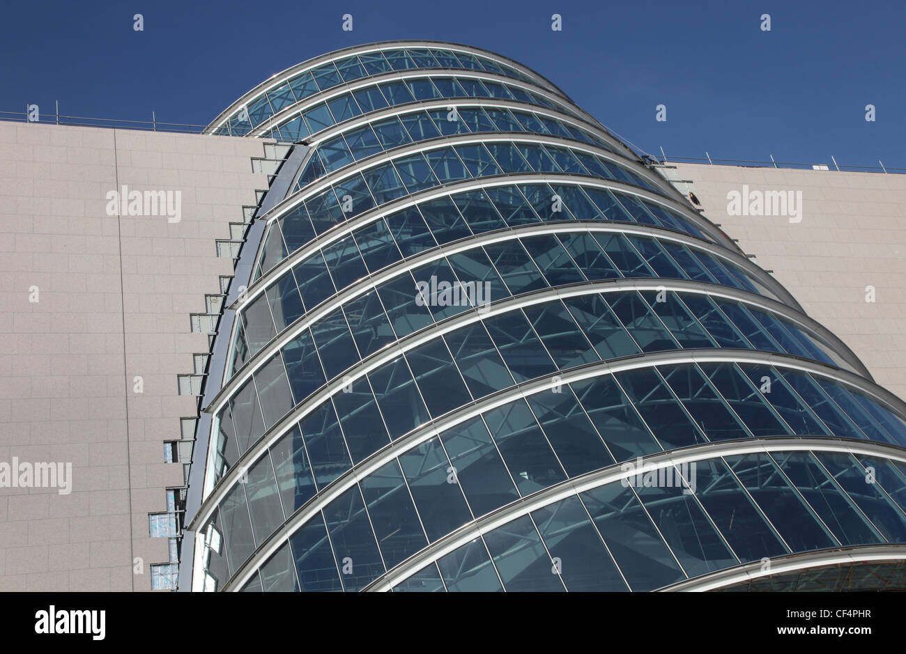 The Convention Centre Dublin in Spencer Dock on the banks of the River Liffey, is Ireland's new world-class, purpose-built inter Stock Photo