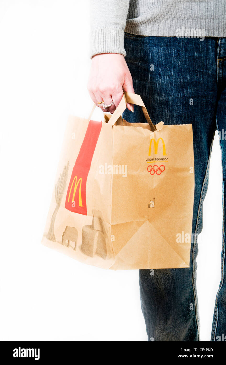 Mcdonalds bag hi-res stock photography and images - Alamy