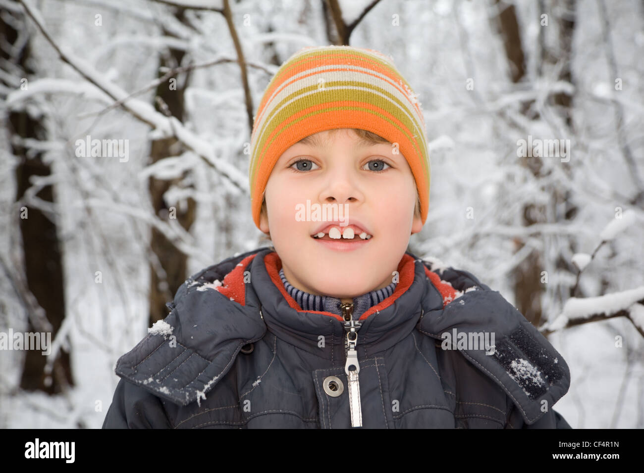 Boy in white cap hi-res stock photography and images - Alamy