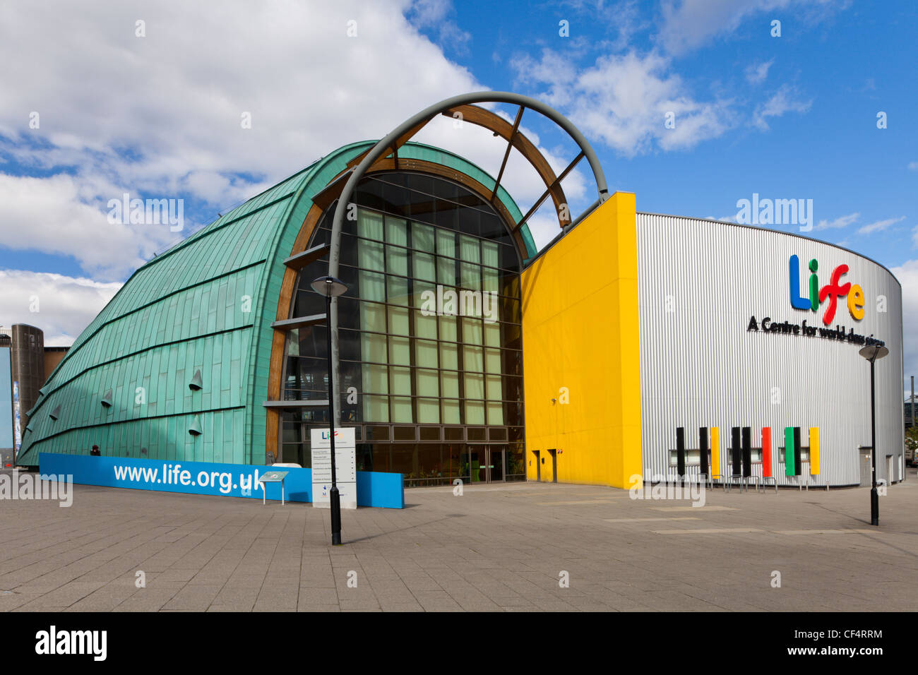The exterior of Life, an award-winning science centre for all ages. Stock Photo