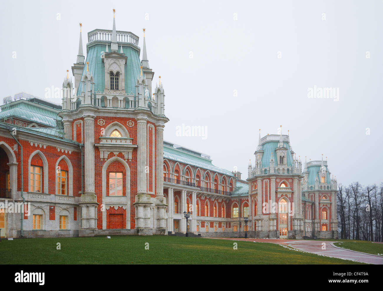 State historical and architectural museum-reserve Tsaritsyno in Moscow, Russia. Stock Photo