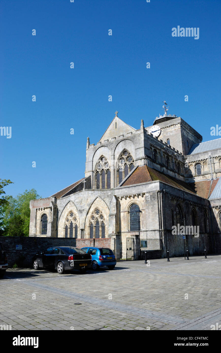 Romsey Abbey, the largest parish church in Hampshire. Stock Photo