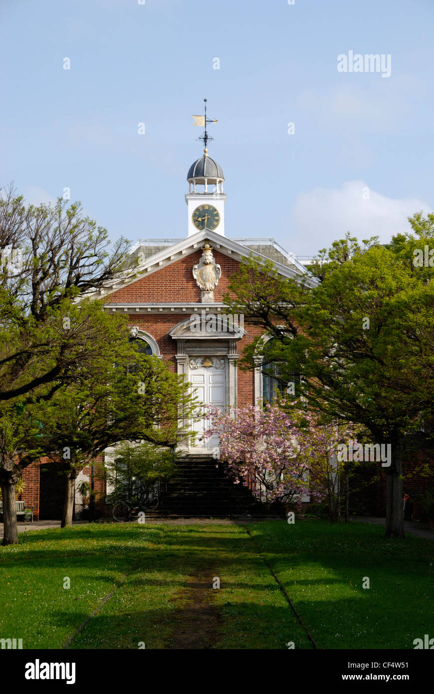 The Grade 1 listed Trinity Green Chapel in Mile End Road. Stock Photo