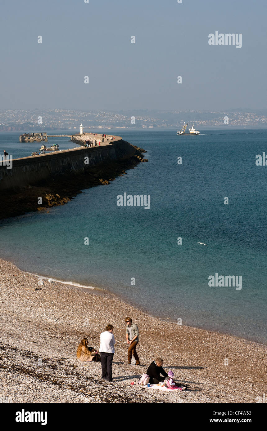 brixham breakwater, Brixham, Breakwater, Devon, UK, boat, brixham