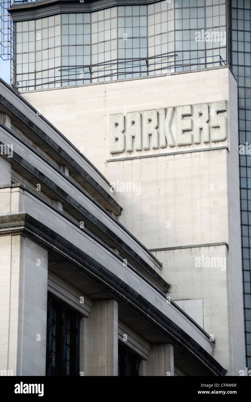 Barkers department store in Kensington High Street Stock Photo Alamy