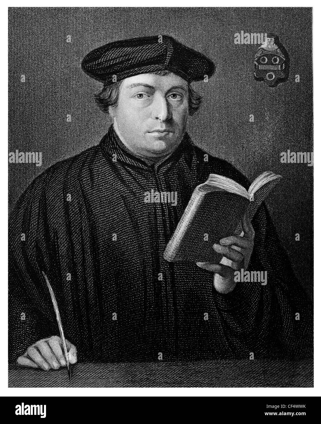 Martin Luther 1483 1546 German monk priest professor theology Protestant Reformation church priest Stock Photo