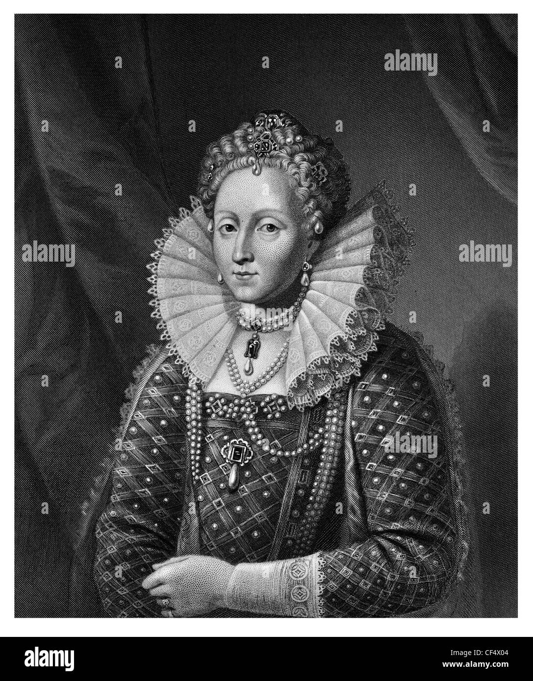 Elizabeth I queen regnant England Ireland The Virgin Queen Gloriana Good Queen Bess Tudor dynasty Stock Photo