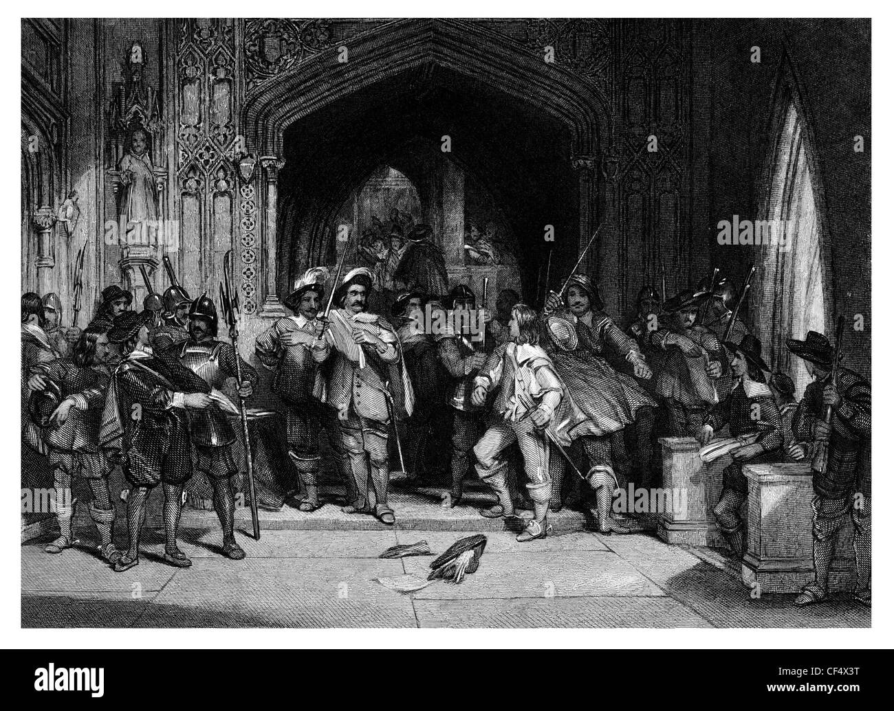 Executions of Members Obnoxious to the Army from House of Commons Stock Photo