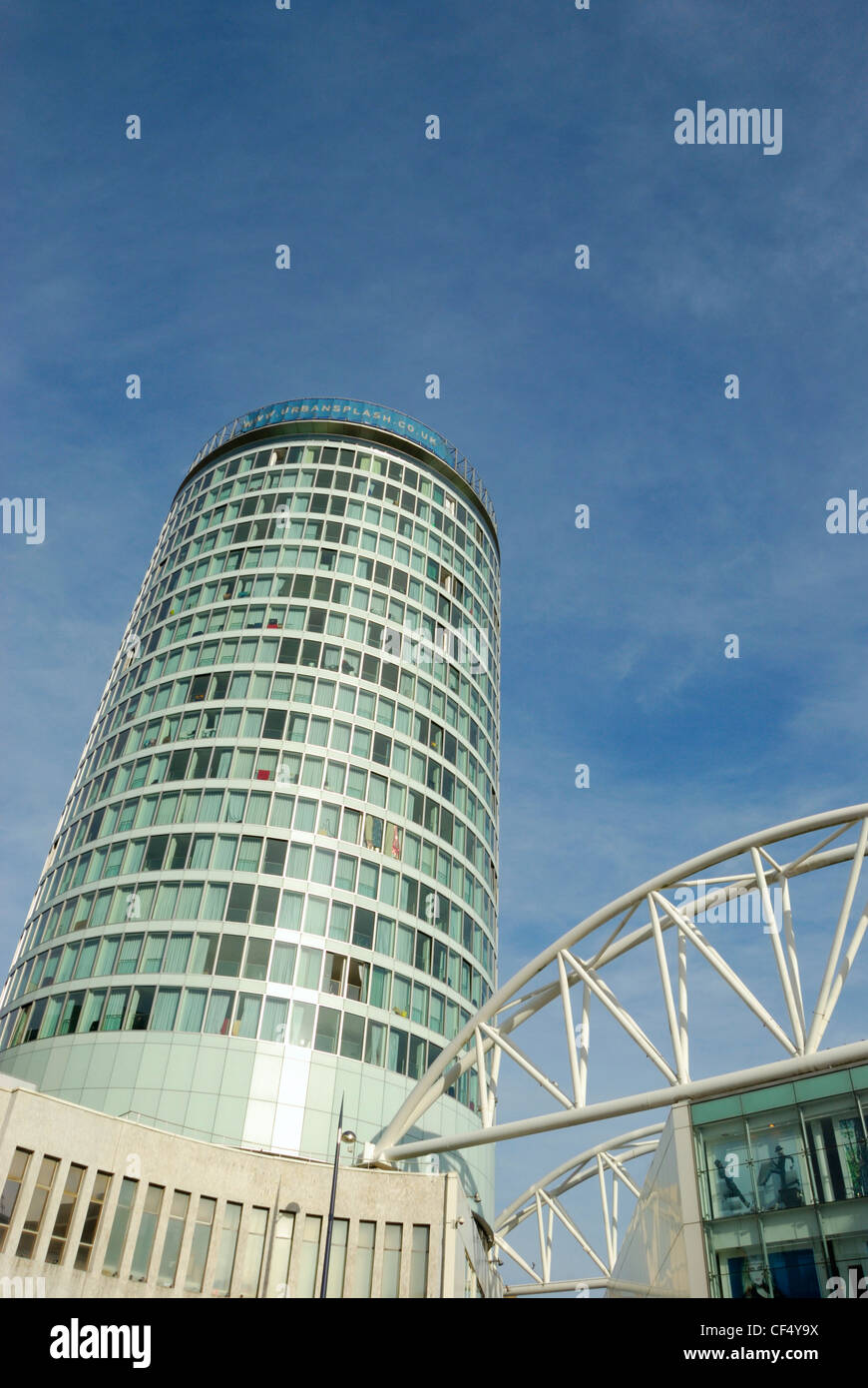 The Rotunda, a grade ll listed highrise building in the centre of Birmingham. The building was built in 1965 and was refurbished Stock Photo