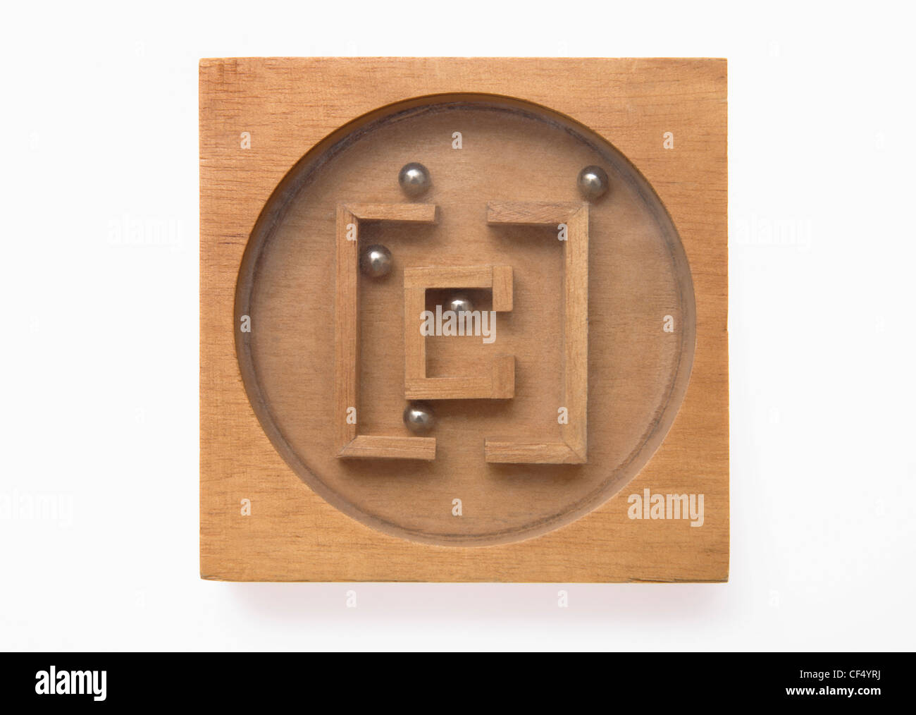 Balls in maze, close up Stock Photo Alamy