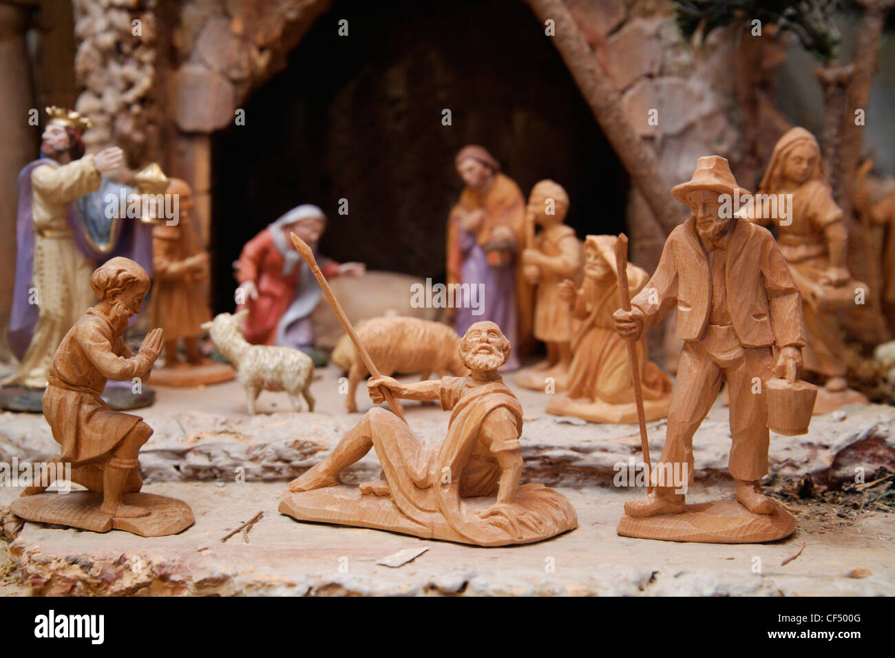 Statues Christmas Crib Art Craft Stock Photos Statues Christmas