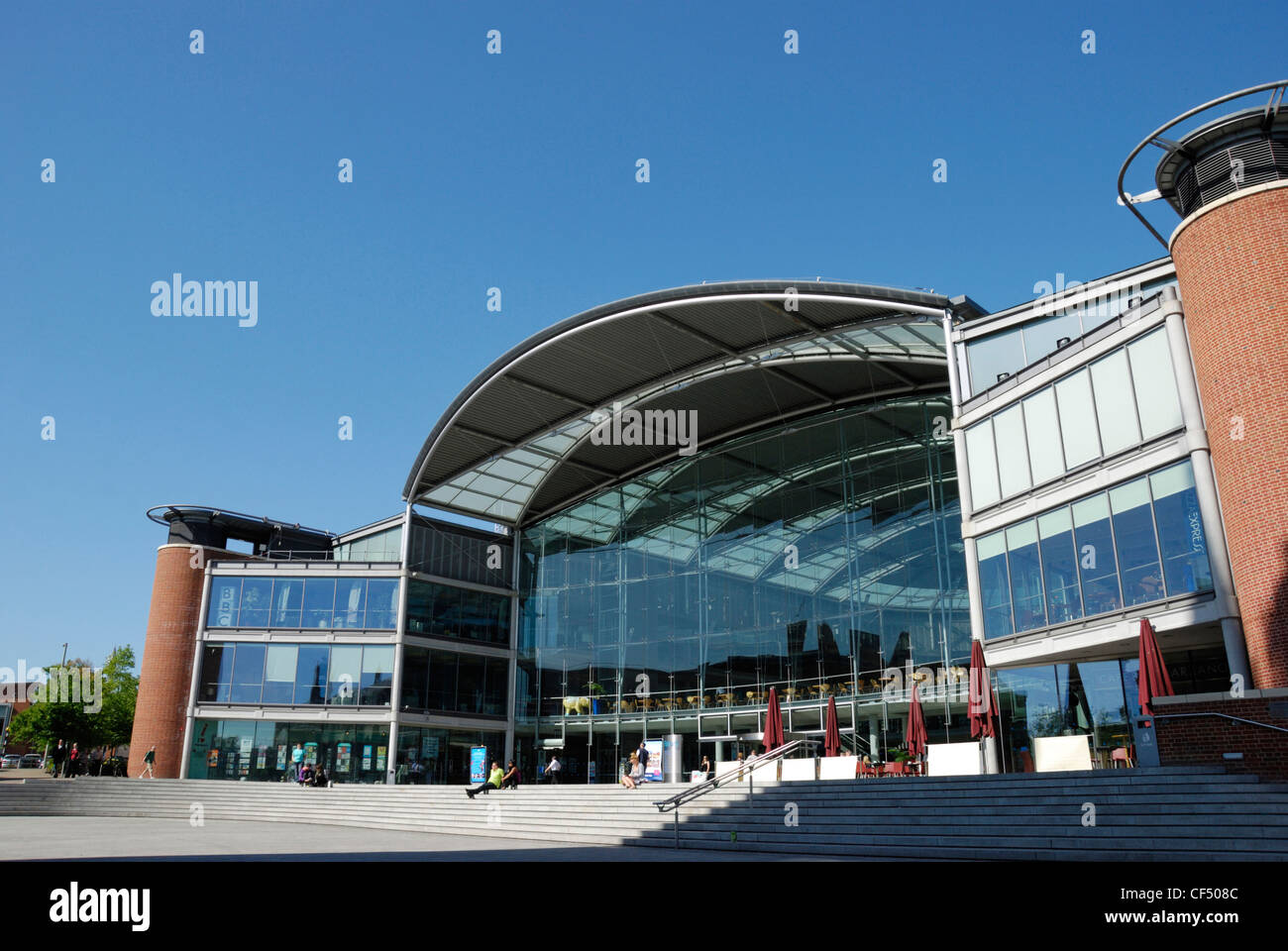 The Forum building, the landmark Millennium project for the East of England and home to the Norfolk & Norwich Millennium Library Stock Photo