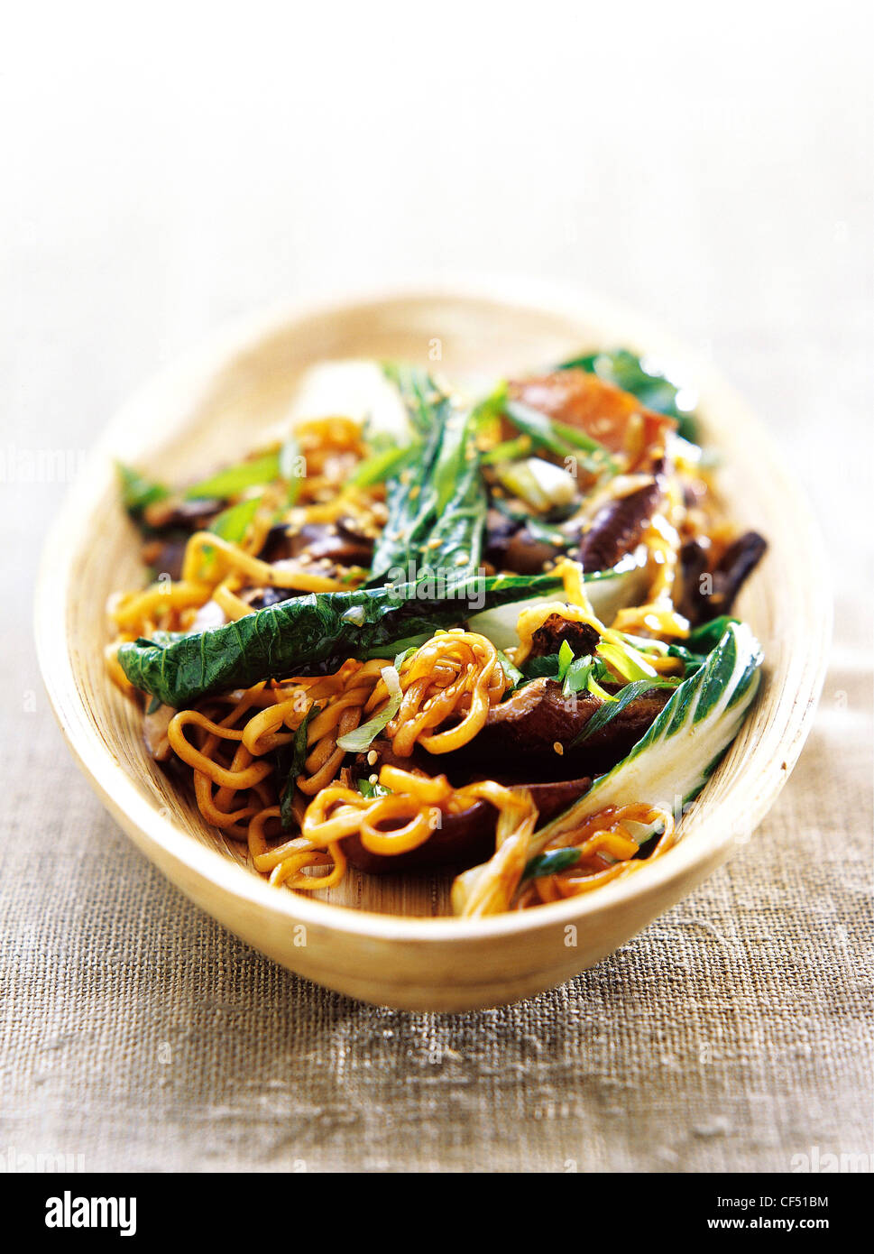 The Magic of the Mushroom Stir fry with shiitake mushrooms, bok choy