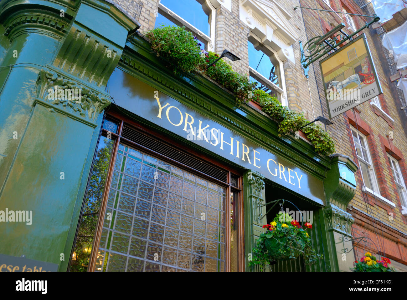 The Yorkshire Grey public house in Langham Street. Stock Photo